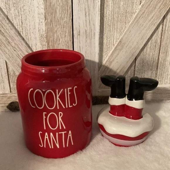Rae Dunn Cookies For Santa Baby Canister - Picture 3 of 5